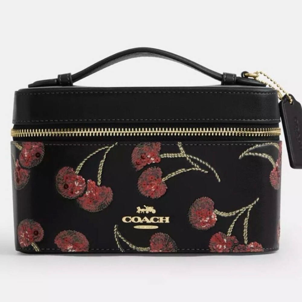 Coach 
Black and Cherry 🍒 
Train case 
New in plastic 
Non smoking home
